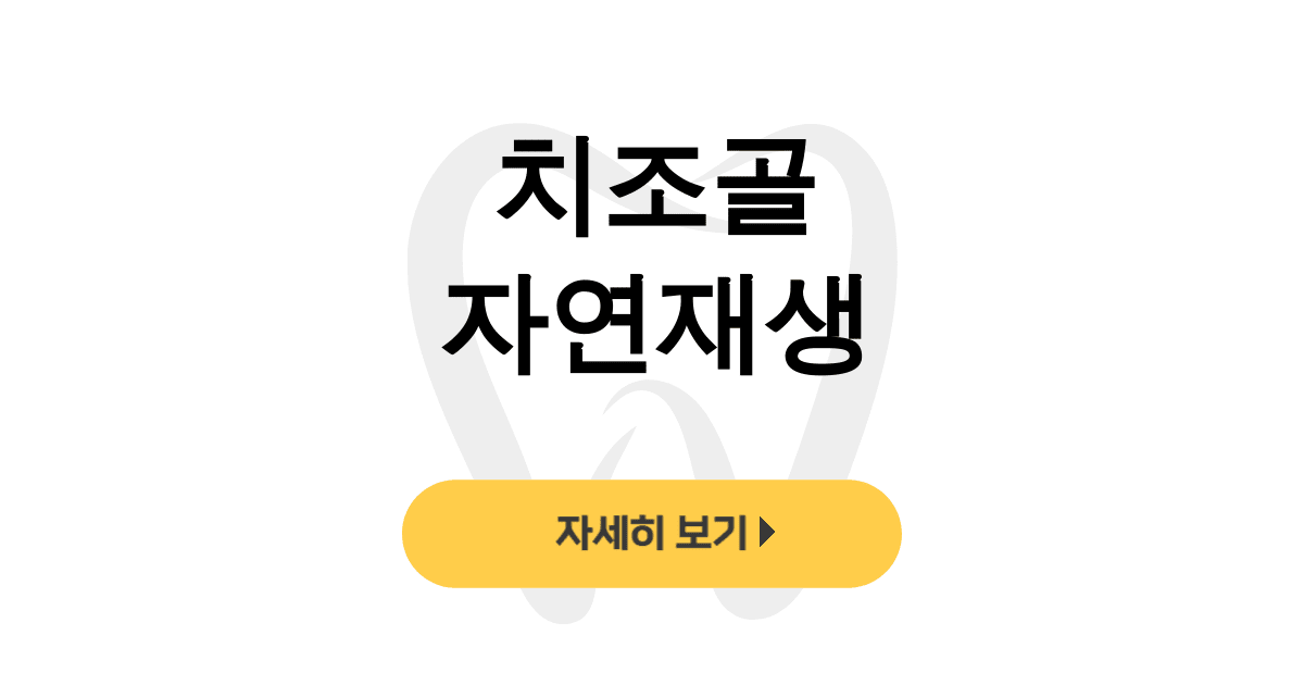 치조골 자연재생