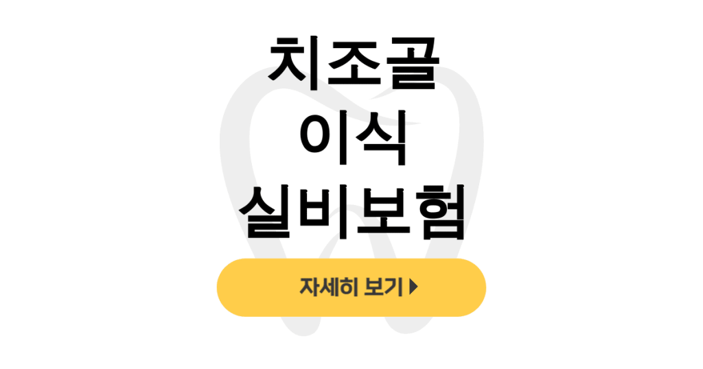 치조골 이식 실비보험